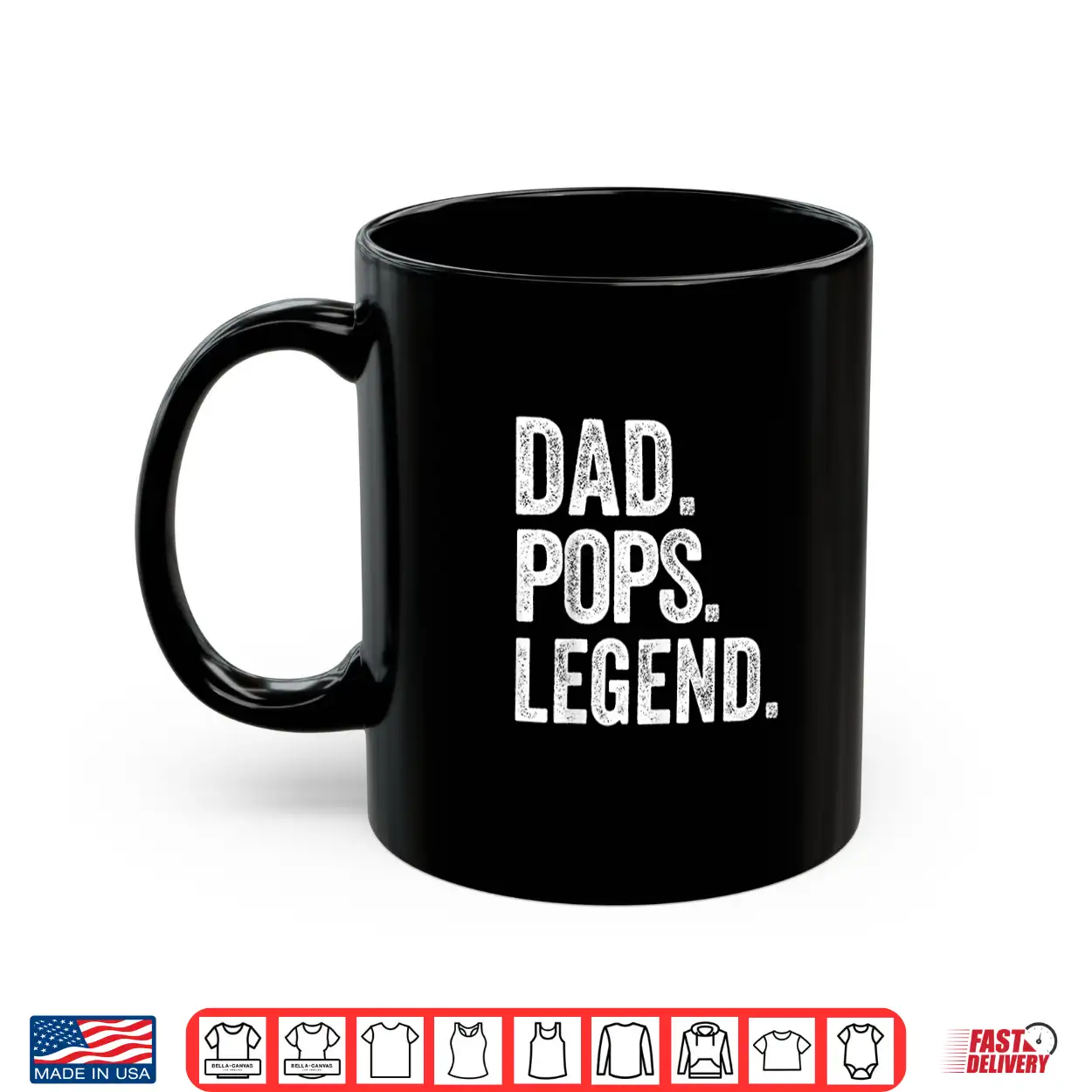 Dad Pops Legend Vintage Distressed Bold Pops Graphic Shirt Dad Pops Legend Vintage Distressed Bold Pops Graphic Shirt