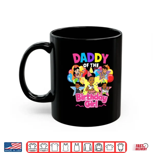 Mug Daddy of Birthday Girl Gracie Pink Doll Family Decorations Shirt