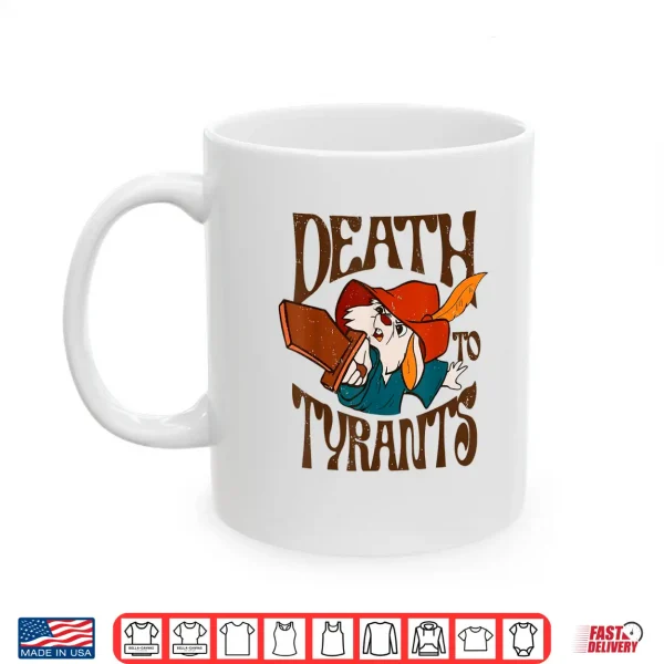 Mug Death to Tyrants Retro Rabbit Meme Shirt