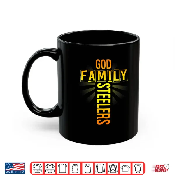 Mug Fathers Day Gift Tee Shirt God Family Steeler Shirt Shirt