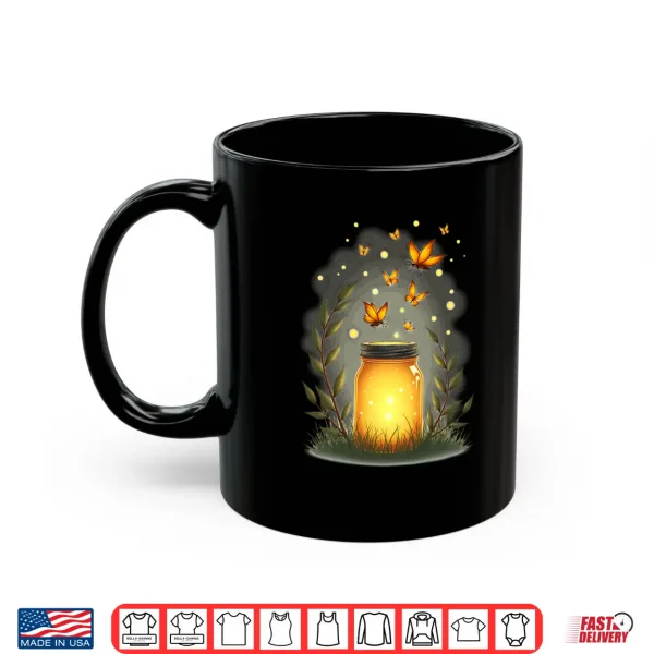 Mug Fireflies in A Jar Nature Lover Glowing Insects Summer Night Shirt