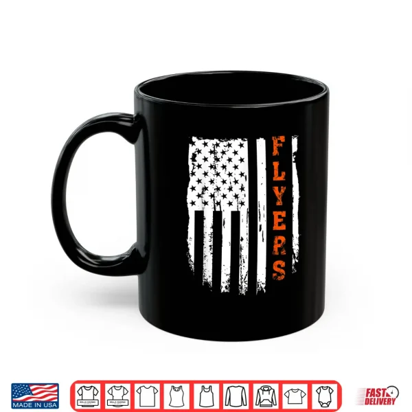 Mug Flyers Vintage USA Flag for Men Women Boys Girls Kids Lover Shirt