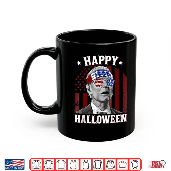 Mug Funny Biden 4th Of July Happy Halloween American US Flag Shirt
