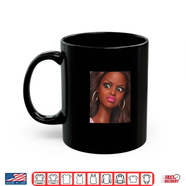 Mug Funny Creepy Doll Face Meme Expression Hilarious Sarcastic Shirt