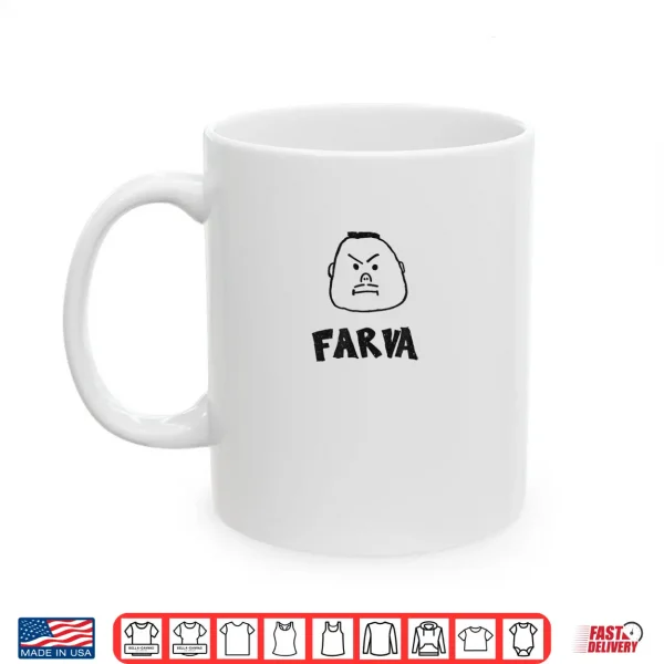 Mug Funny Farva Bachelor Party Drawing Cartoon Big Head Shirt