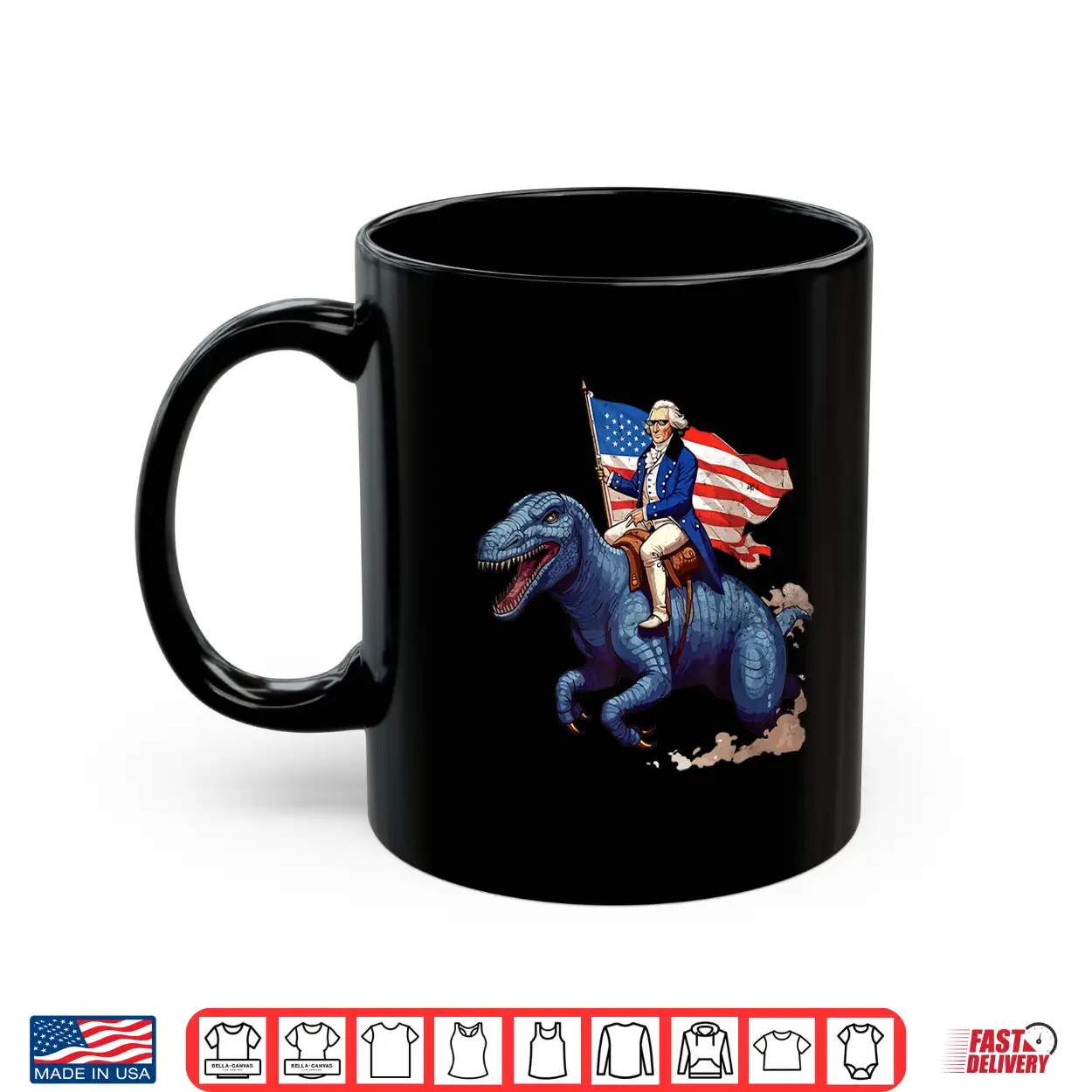 Funny George Washington Riding A Tyrannosaurus Rex Patriotic Shirt Funny George Washington Riding A Tyrannosaurus Rex Patriotic Shirt
