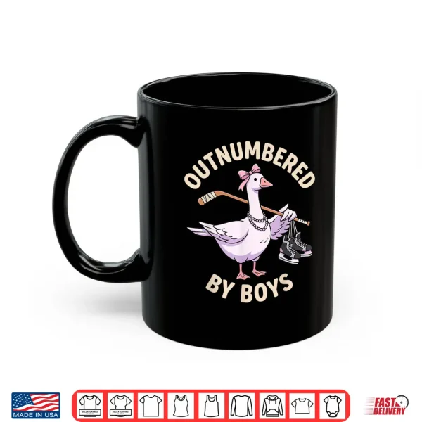 Mug Funny Outnumbered By Boys Mothers Day Goose Mom Shirt