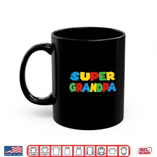 Mug Gamer Super Grandpa Classic Funny Fathers Day Shirt