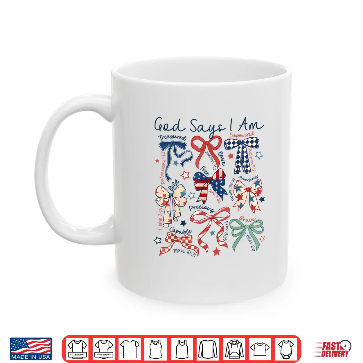 God Says I Am 4Th Of July Christian Jesus Independence Day Shirt God Says I Am 4Th Of July Christian Jesus Independence Day Shirt