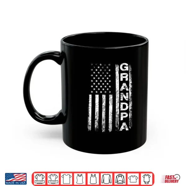 Grandpa Vintage American Flag Father'S Day 4Th Of July Papa Shirt 3 Mug Grandpa Vintage American Flag Fathers Day 4th of July Papa Shirt