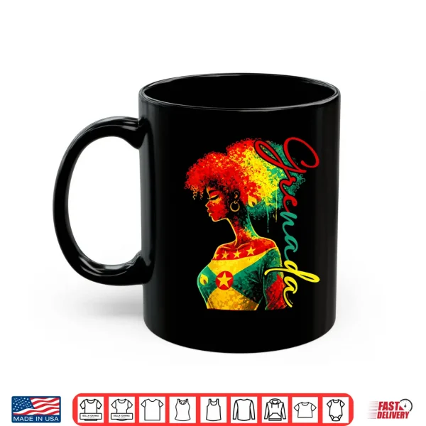 Mug Grenada Flag Grenadian Girl Proud Pride Patriotic Womens Shirt