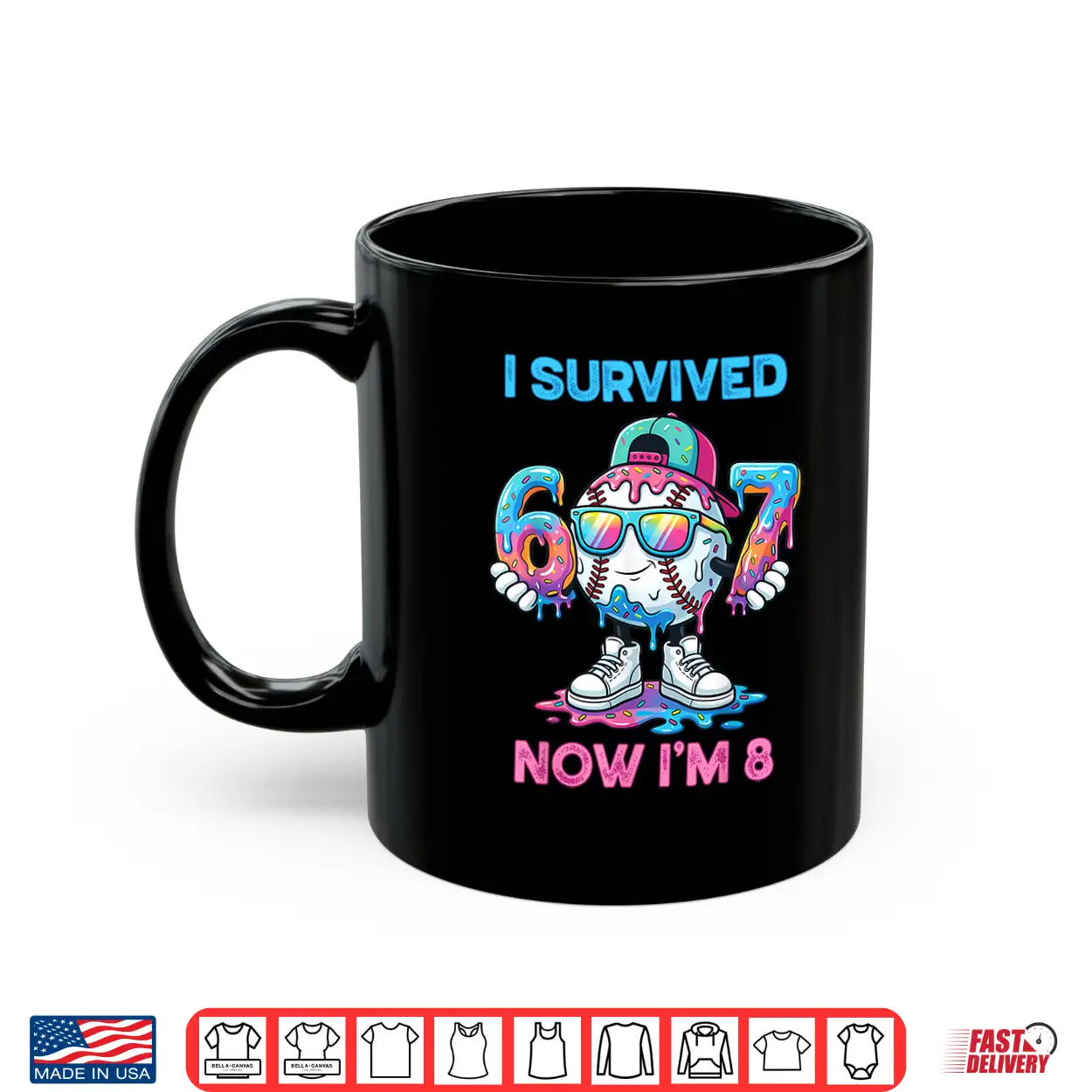 I Survived 67 Now I’M 8 Years Old Baseball Boys Sport Kids Shirt I Survived 67 Now I’M 8 Years Old Baseball Boys Sport Kids Shirt