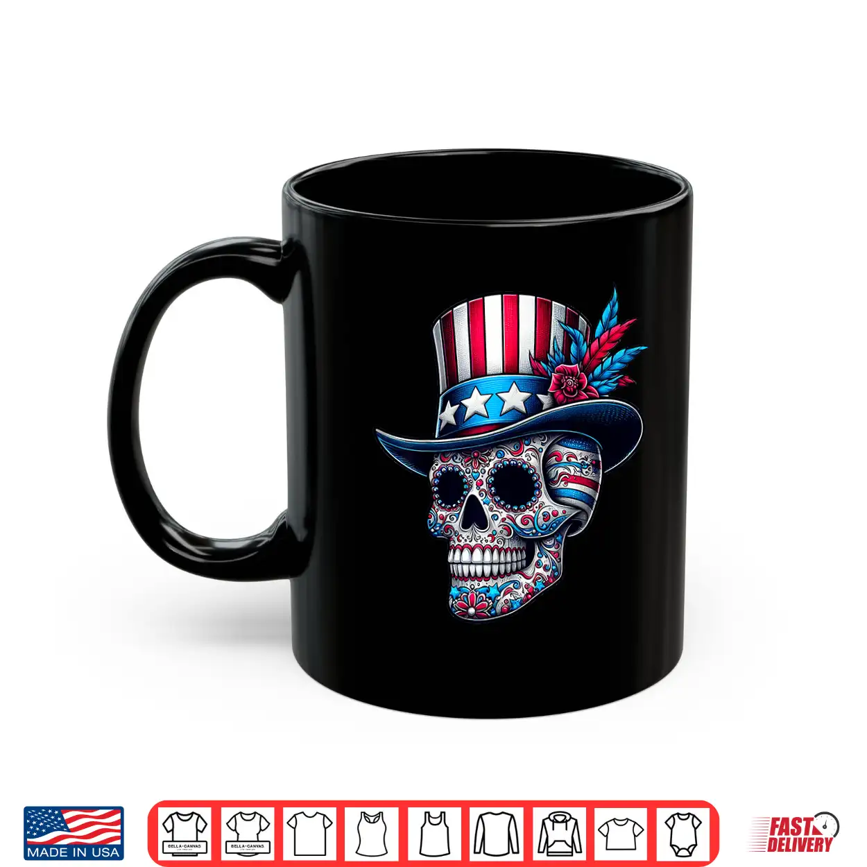 Independence Day Usa Patriot Skull 4Th Of July Sugar Skull Shirt Independence Day Usa Patriot Skull 4Th Of July Sugar Skull Shirt