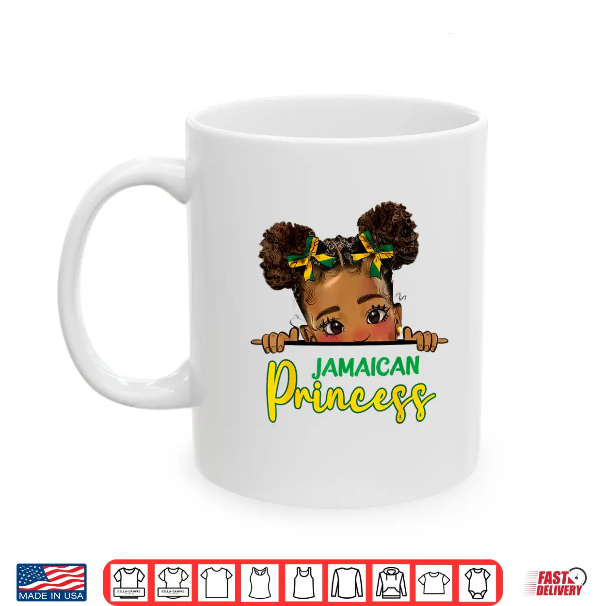 Jamaican Princess Messy Bun Girl Kids Toddlers Jamaica Flag Shirt Jamaican Princess Messy Bun Girl Kids Toddlers Jamaica Flag Shirt
