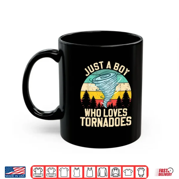 Just A Boy Who Loves Tornadoes Retro Storm Chaser Shirt 3 Mug Just A Boy Who Loves Tornadoes Retro Storm Chaser Shirt