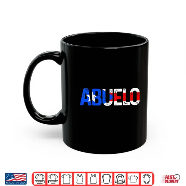 Mug Mens Abuelo Puerto Rico Flag Puerto Rican Pride Fathers Day Gift Shirt