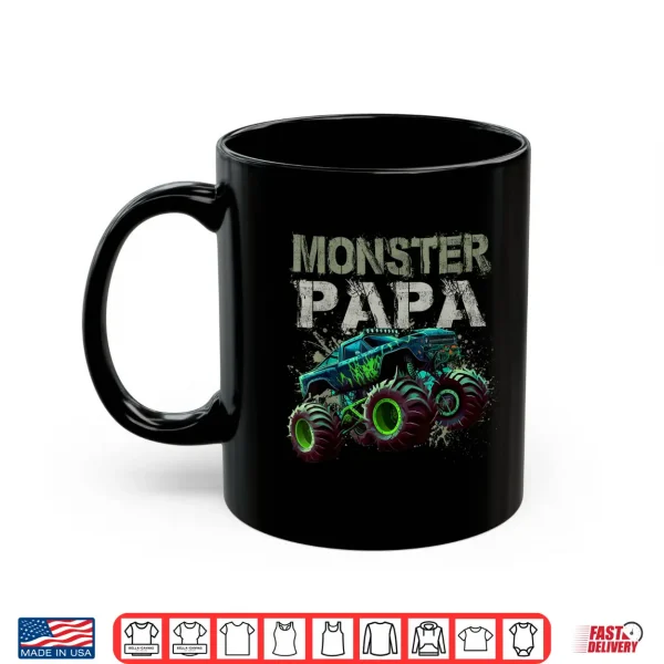 Mug Monster Truck Papa Family Matching Monster Truck Lovers Shirt
