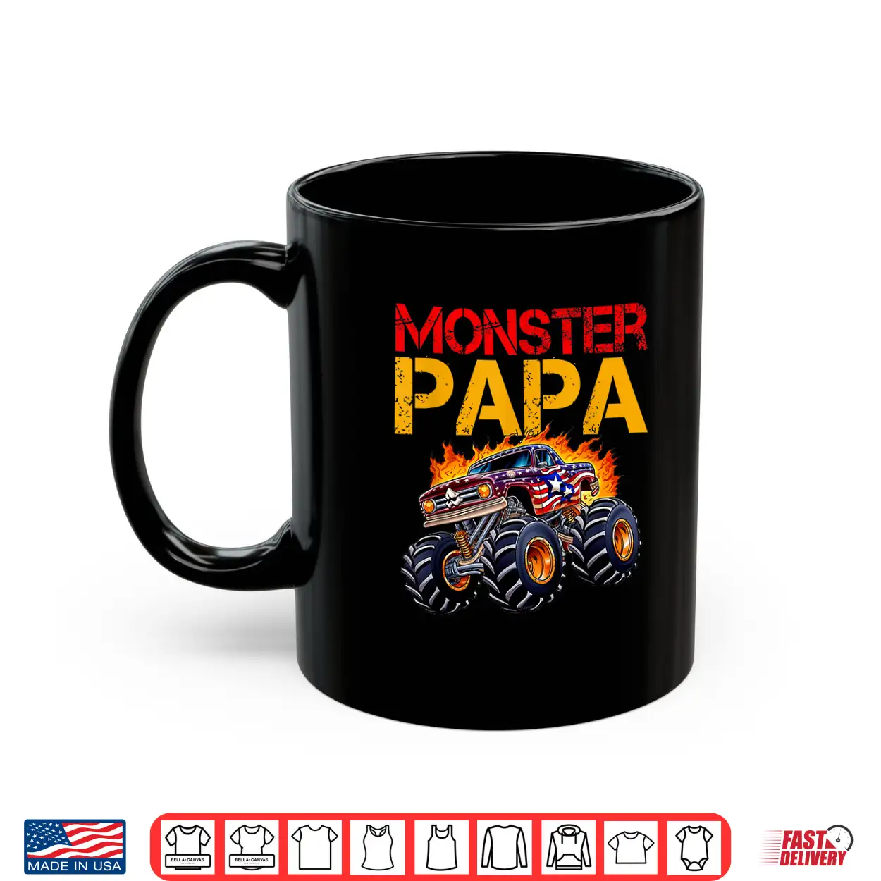 Monster Truck Papa Father’S Day Dad Men Shirt Monster Truck Papa Father’S Day Dad Men Shirt