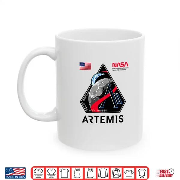 Mug NASA Artemis II Mission Patch Logo Moon Space Program 2026 Premium Tri Blend Shirt