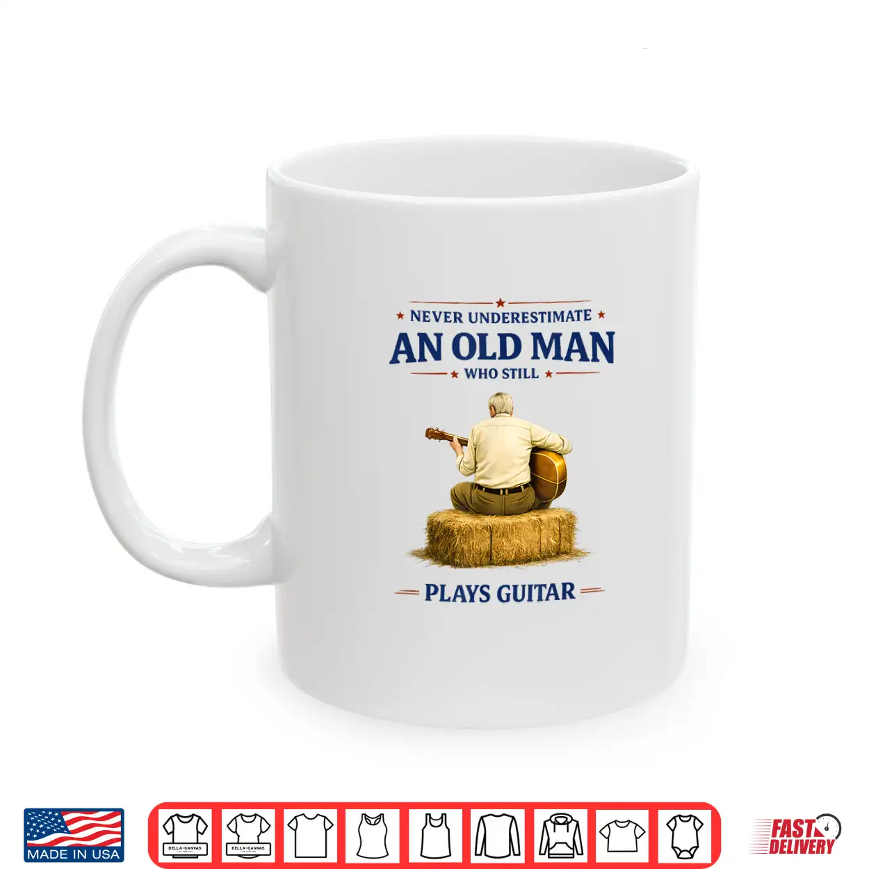 Never Underestimate An Old Man Who Plays Guitar Father’S Day Shirt Never Underestimate An Old Man Who Plays Guitar Father’S Day Shirt