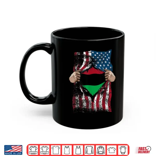 Pan African Unia Flag Shirt Loyal Afro Americans Usa Gift 3 Mug Pan African Unia Flag Shirt Loyal Afro Americans USA Gift