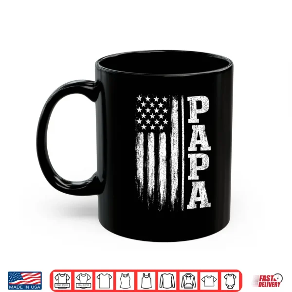 Papa Vintage American Flag Father'S Day 4Th Of July Dad Shirt 3 Mug Papa Vintage American Flag Fathers Day 4th of July Dad Shirt