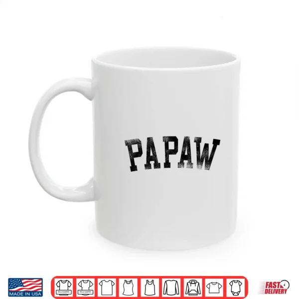 Papaw Classic Bold Font Birthday Papaw Shirt 3 Mug Papaw Classic Bold Font Birthday Papaw Shirt