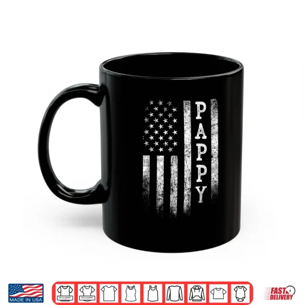 Mug Pappy American Flag Pappy Gifts Patriotic Fathers Day Shirt
