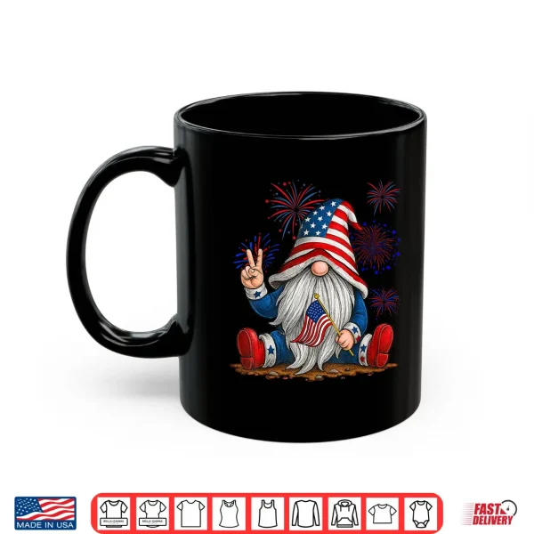 Mug Patriotic Gnomes 4th Of July Funny Gnome USA American Flag Shirt