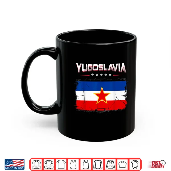 Mug Patriotic Vintage Yugoslav Flag Yugoslavia Shirt