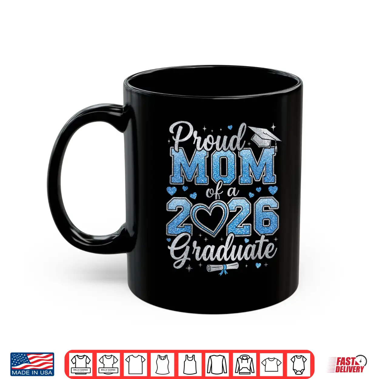 Proud Mom Of A Class Of Twenty Twenty Six Graduate Shirt Proud Mom Of A Class Of Twenty Twenty Six Graduate Shirt