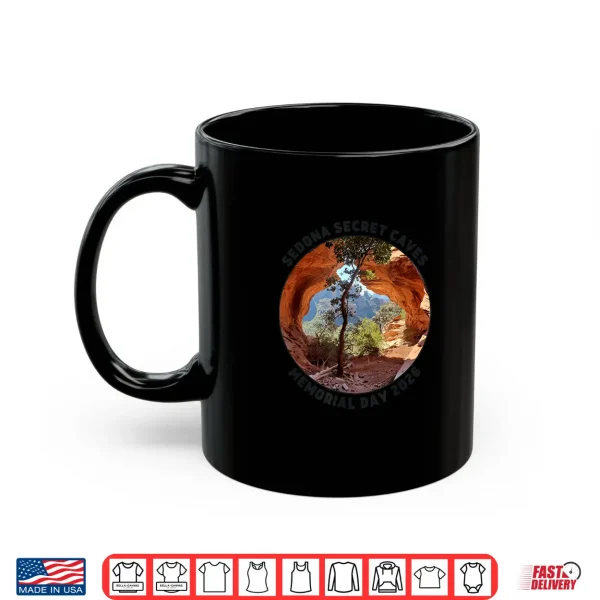 Mug Sedona Secret Caves 2026 Front Design Dark Shirt