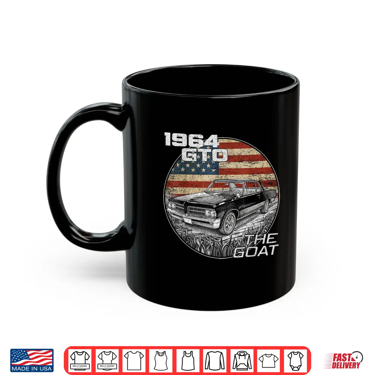 Sixty Four Nineteen Sixty Four Gto American Flag Shirt Sixty Four Nineteen Sixty Four Gto American Flag Shirt