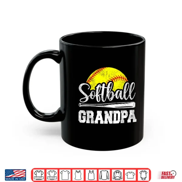 Mug Softball Grandpa Softball Player Game Day Fathers Day Gift Shirt