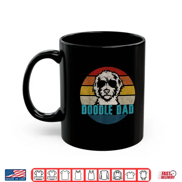 Mug Vintage Best Doodle Dad Ever Fathers Day Golden doodle Shirt