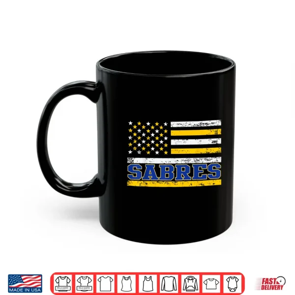 Mug Vintage Sabres Gift US Flag Shirt