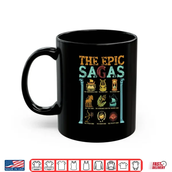 Mug Vintage The Epic Saga Ithaca Odysseus Musical Wisdom Thunder Shirt