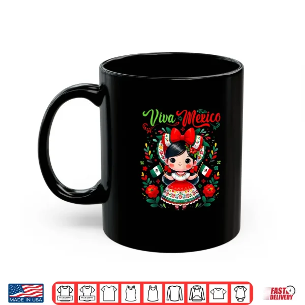 Mug Viva Mexico Mexican Girl Mexico Independence Day Shirt