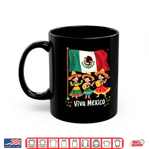 Mug Viva Mexico Mexican Independence Day Guitar Girls Mexico Shirt