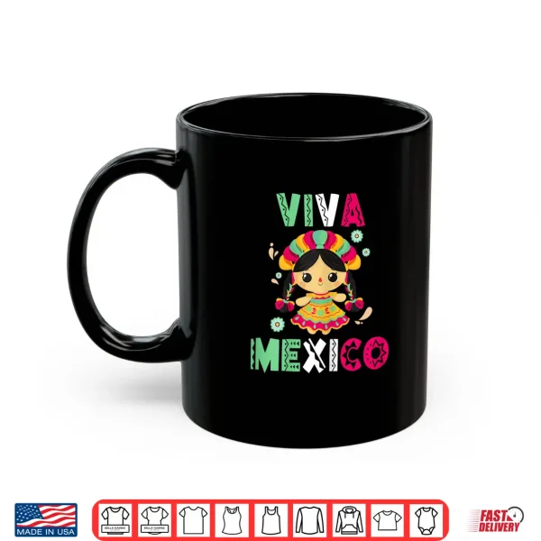 Mug Viva Mexico Shirt Women Little Girls Kids Mexican Mexicana Shirt