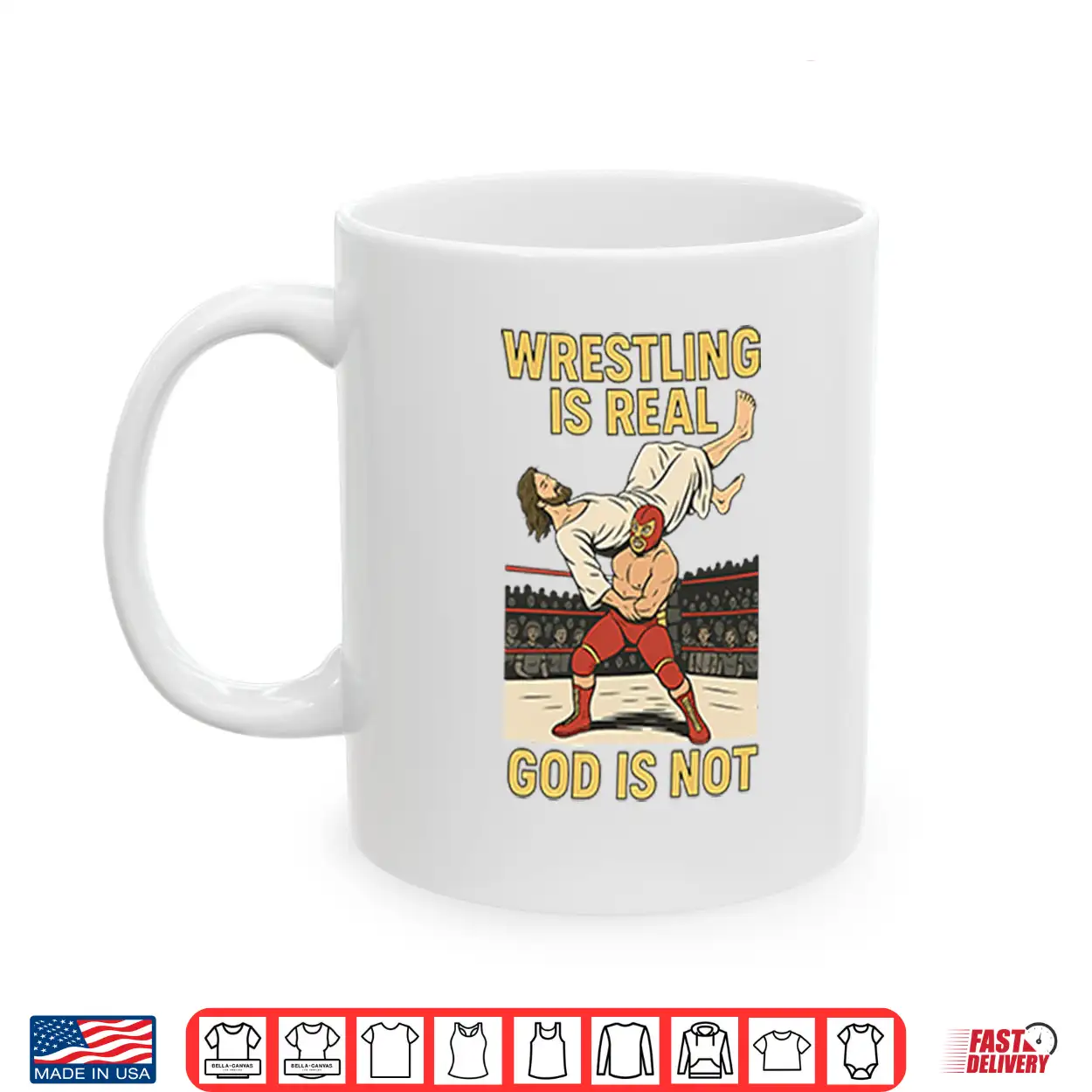 Wrestling Is Real God Is Not Funny Jesus Wrestling Shirt Wrestling Is Real God Is Not Funny Jesus Wrestling Shirt