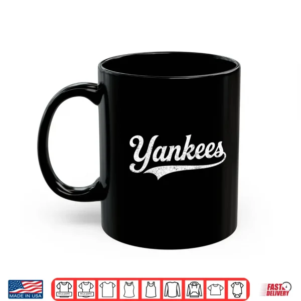 Mug Yankees Heart Design Retro Style Graphic Men Women Kid Shirt