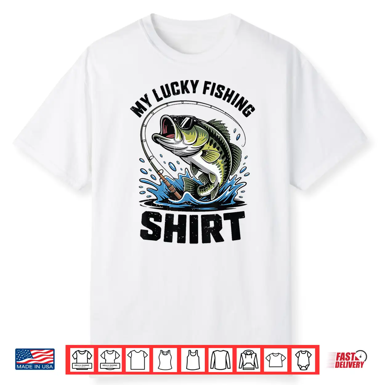 My Lucky Fishing Shirt Bass Fish Funny Fishing Boy Toddler Shirt My Lucky Fishing Shirt Bass Fish Funny Fishing Boy Toddler Shirt