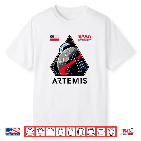 Nasa Artemis Ii Mission Patch Logo Moon Space Program 2026 Premium Tri Blend Shirt