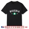 Nigeria Est. 1960 Nigerian Flag Independence Day Shirt