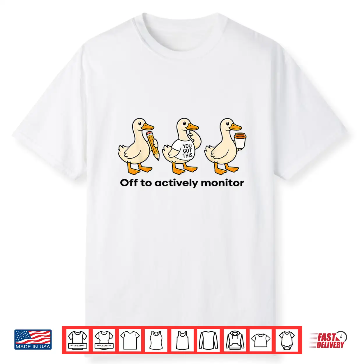 Off To Actively Monitor Teacher State Testing Goose Shirt Off To Actively Monitor Teacher State Testing Goose Shirt