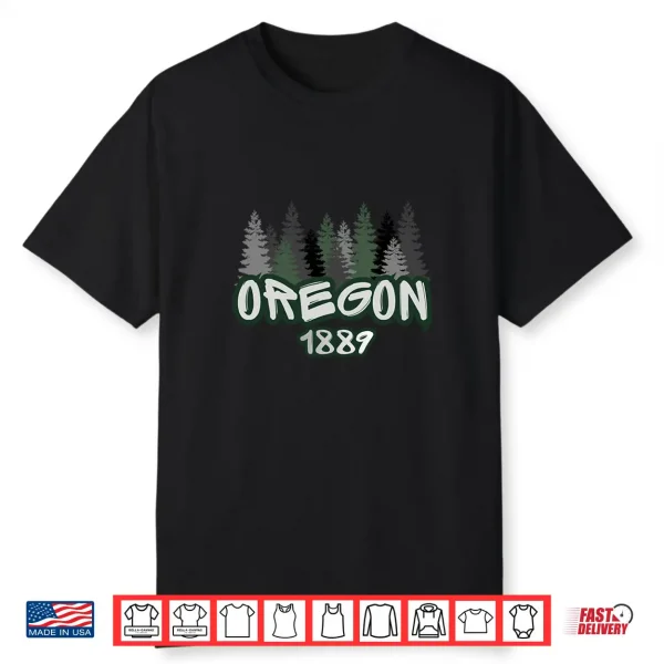 Oregon Professional Minimalist Modern Graphic Identity Shirt