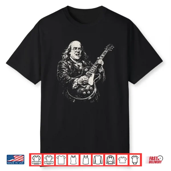 Patriotic 1776 Guitar Rock Vintage American Design Shirt