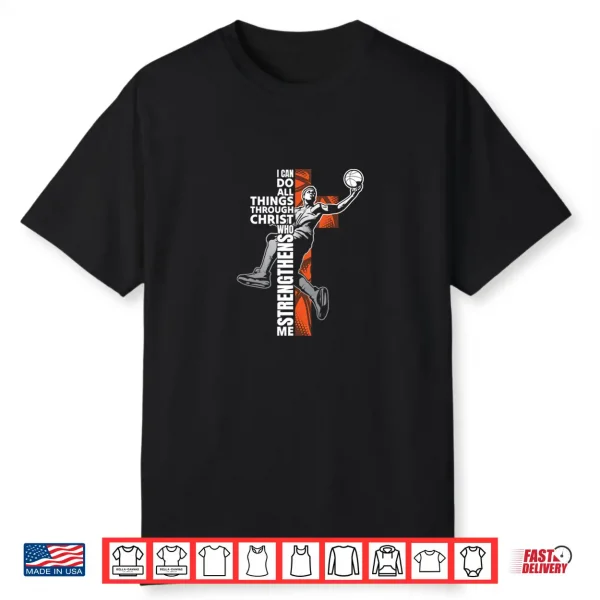 Philippians 4 13 Basketball Christian Faith Athlete Gift Shirt