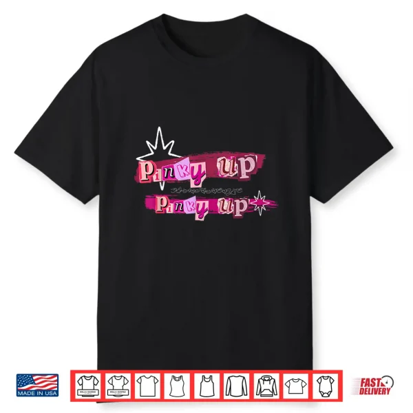 Pinky Up Katseye Inspired Fan Design Pink Music Lover Style Shirt